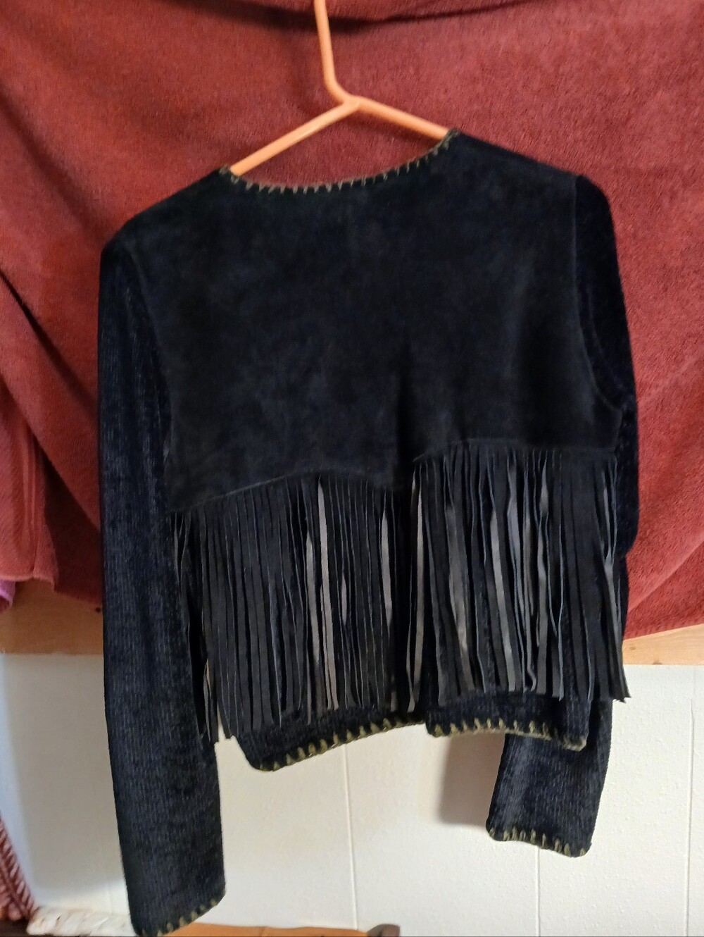 Barneys New York Navy Blue Chenille Cardigan - Picture 5 of 5
